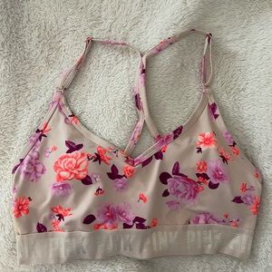 Victoria’s Secret PINK Floral Racerback Sports Bra